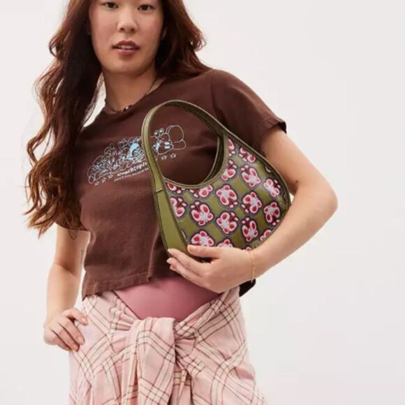 NWT Coach Ergo Bag In Coachtopia Leather With Butterfly Print - Picture 8 of 8